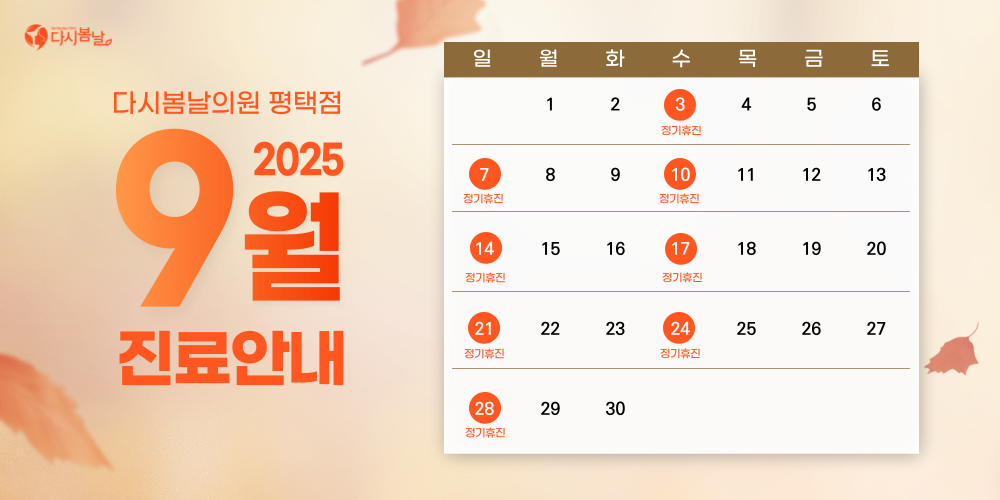 8월 진료일정